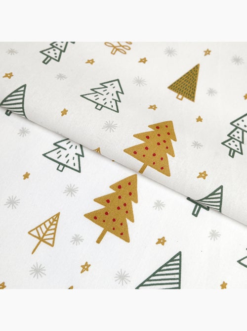 Torchons de cuisine motifs sapins en coton - Kiabi