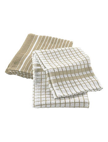 Torchons éponge 2 pièces 50x70cm lin