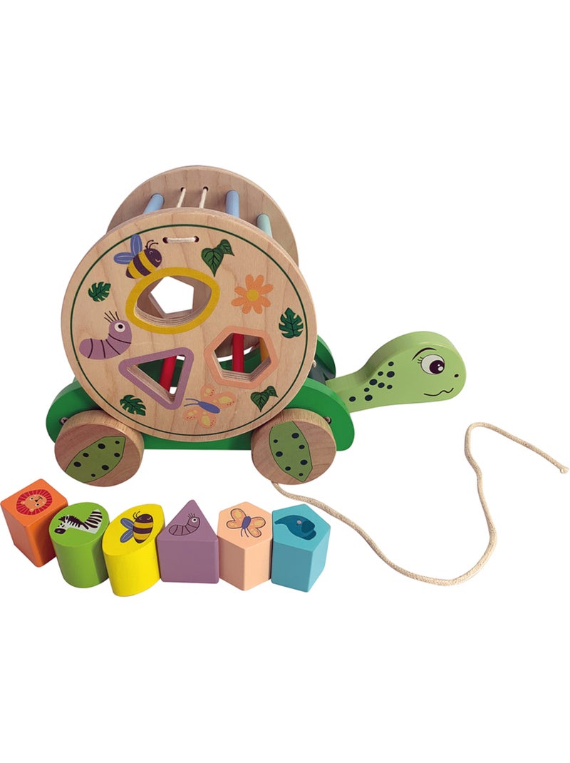 Tortue 8 Formes En Bois - Wdk Multicolore - Kiabi