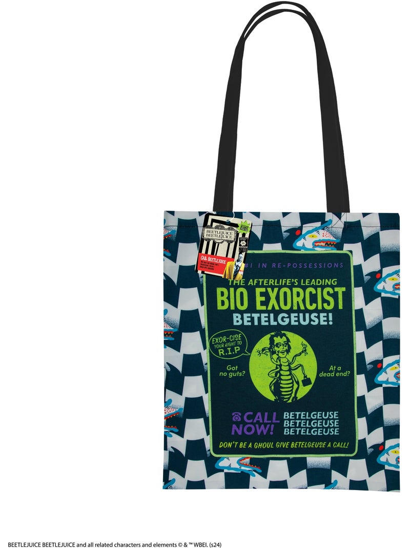Tote Bag Appelez Beetlejuice - Beetlejuice Noir - Kiabi