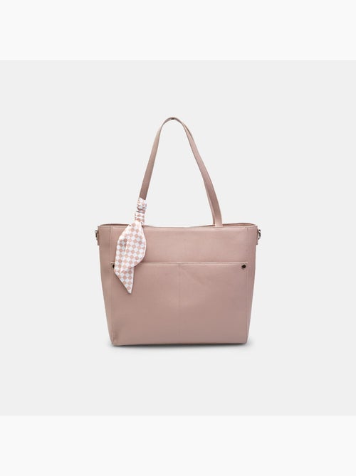 Tote Bag avec double poignée avec foulard - Kiabi