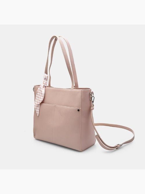 Tote Bag avec double poignée avec foulard - Kiabi
