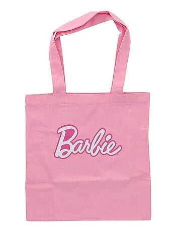 Tote bag Barbie rose 39x42 cm - 100% Coton - 200 GSM