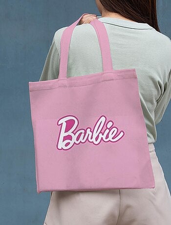 Tote bag Barbie rose 39x42 cm - 100% Coton - 200 GSM