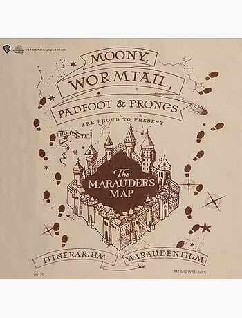 Tote bag carte du maraudeur - harry potter