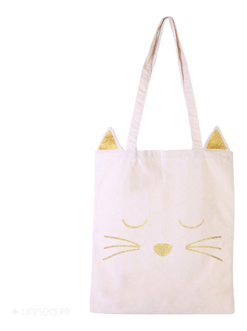 Tote Bag CAT Blanc - Kiabi