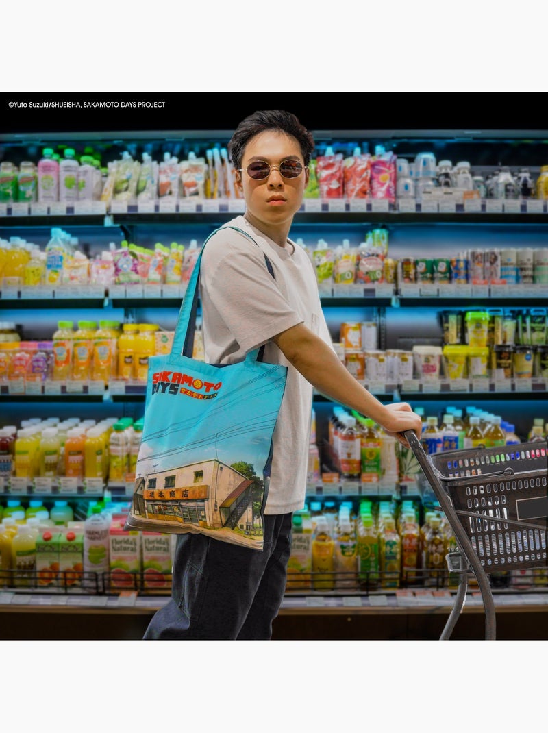 Tote Bag Chez Sakamoto Jour et Nuit - Sakamoto Days Multicolore - Kiabi