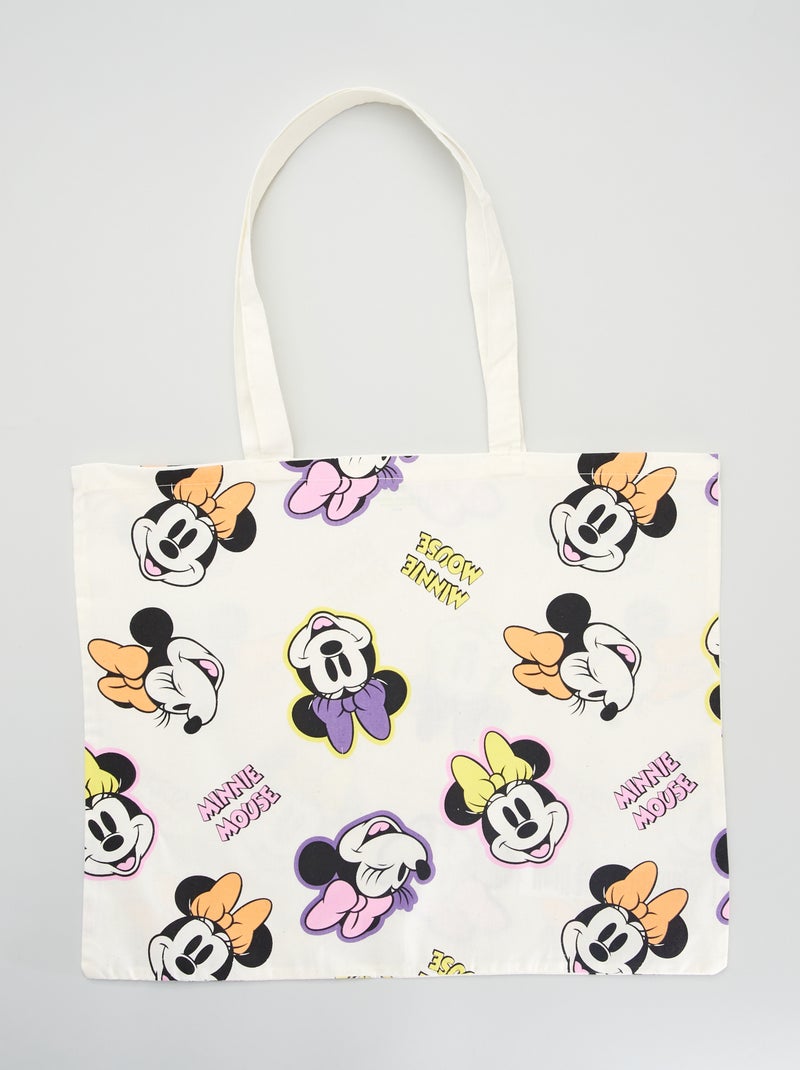 Tote bag 'Disney' Blanc - Kiabi