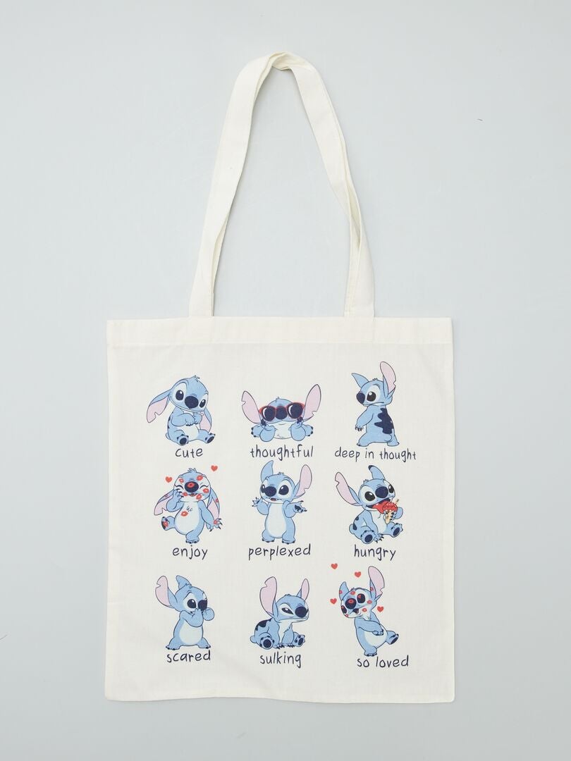 Tote bag 'Disney' Blanc - Kiabi