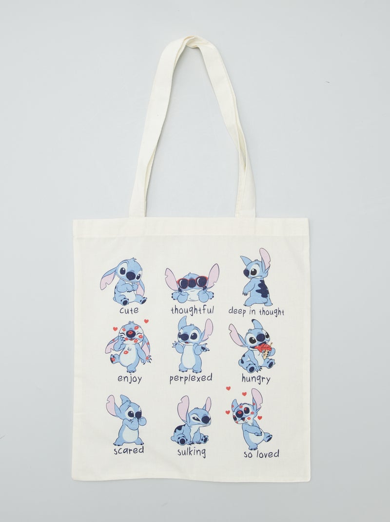 Tote bag 'Disney' Blanc - Kiabi