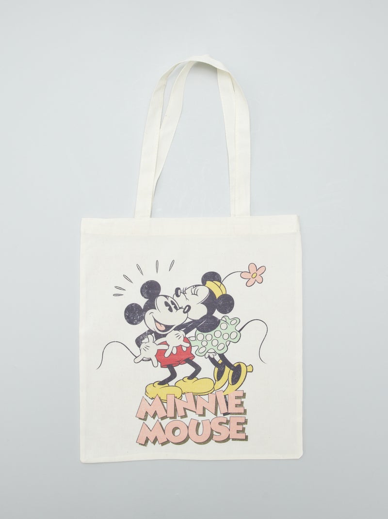 Tote bag 'Disney' Blanc 'Minnie' - Kiabi