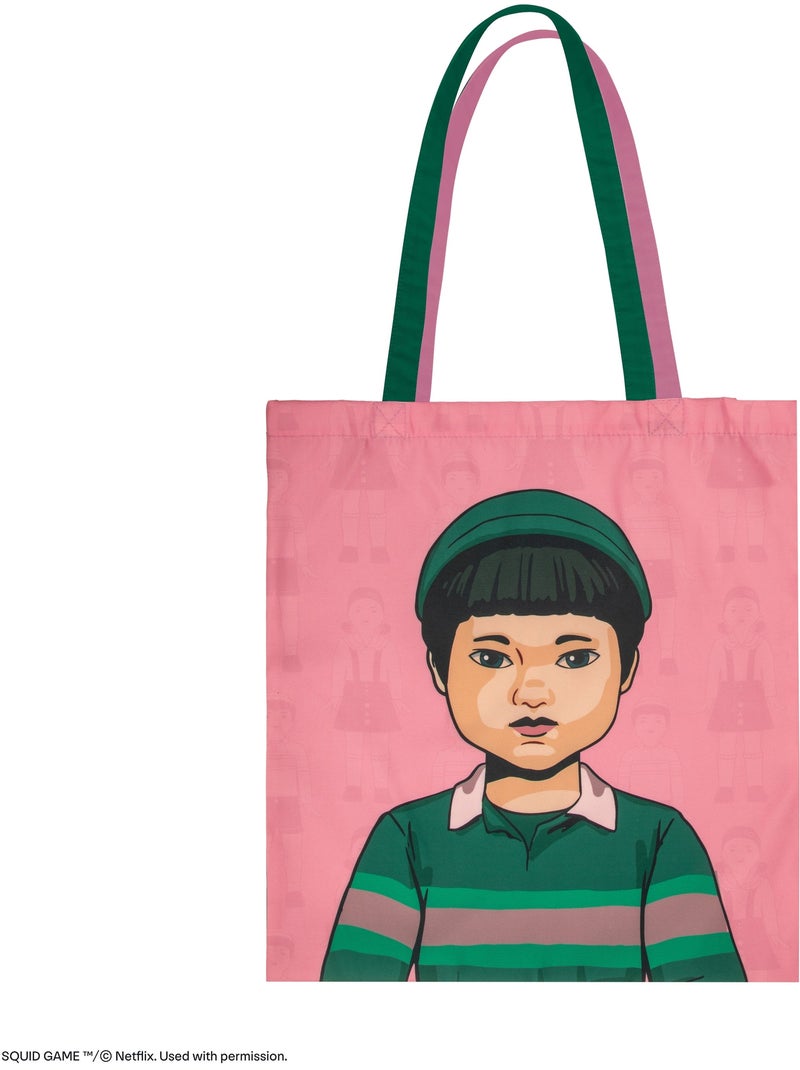Tote Bag Duo de Poupées Mortelles - Squid Game Multicolore - Kiabi