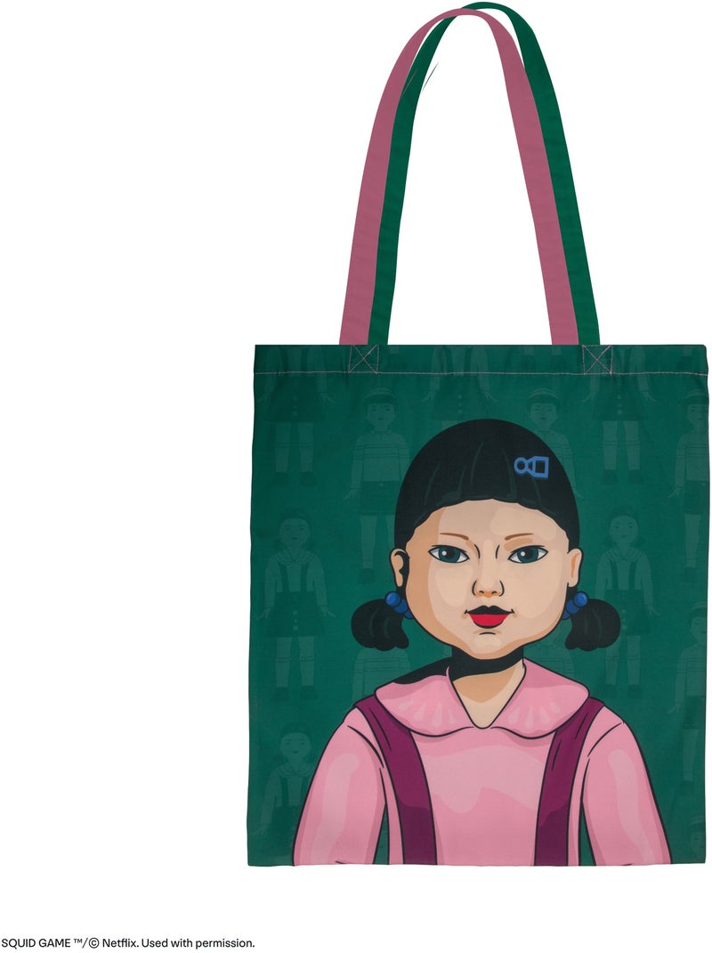 Tote Bag Duo de Poupées Mortelles - Squid Game Multicolore - Kiabi