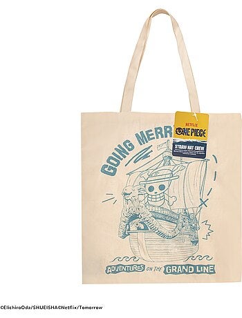 Tote Bag en Coton Équipage du Chapeau de Paille - One Piece
