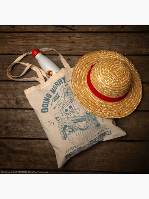 Tote Bag en Coton Équipage du Chapeau de Paille - One Piece - Kiabi