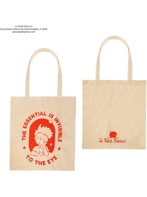 Tote Bag en Coton L'Essentiel est Invisible pour les Yeux - Le Petit Prince - Kiabi