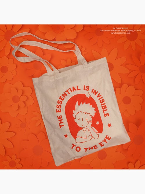 Tote Bag en Coton L'Essentiel est Invisible pour les Yeux - Le Petit Prince - Kiabi