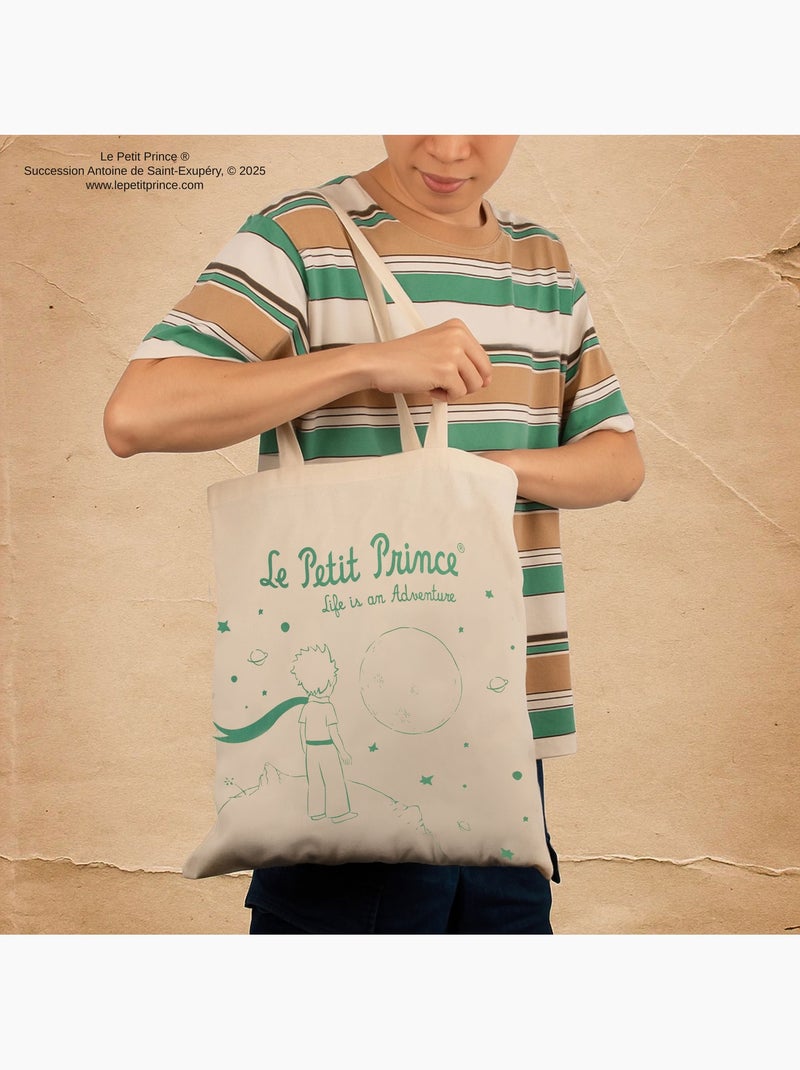 Tote Bag en Coton Mirage au Clair de Lune - Le Petit Prince Beige - Kiabi