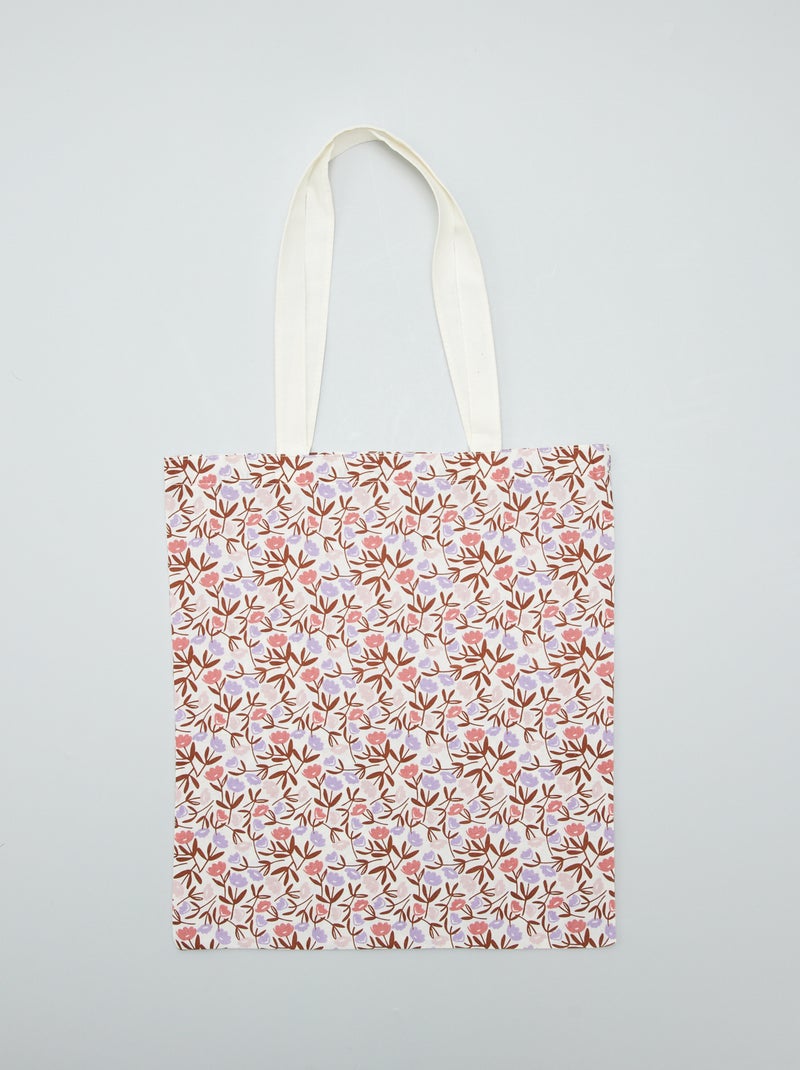 Tote bag fantaisie Marron - Kiabi