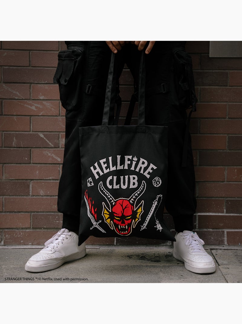 Tote Bag Hellfire Club - Stranger Things Noir - Kiabi