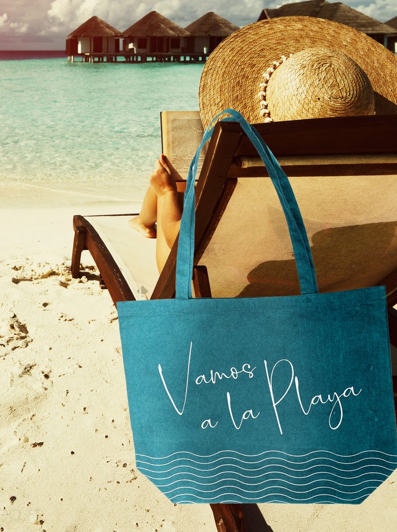 Tote Bag IBIZA Bleu outremer - Kiabi