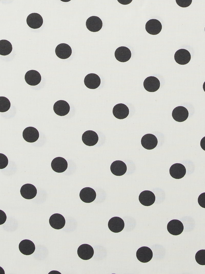 Tote bag imprimé Blanc à pois - Kiabi