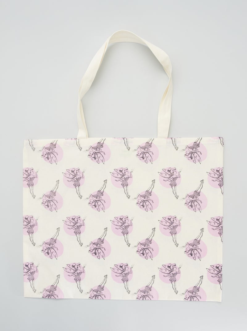 Tote-bag imprimé 'Disney' Blanc Fée Clochette - Kiabi