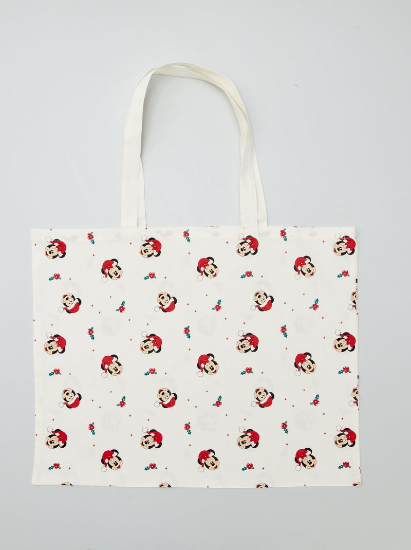 Tote bag imprimé 'Disney' Blanc 'Minnie' - Kiabi