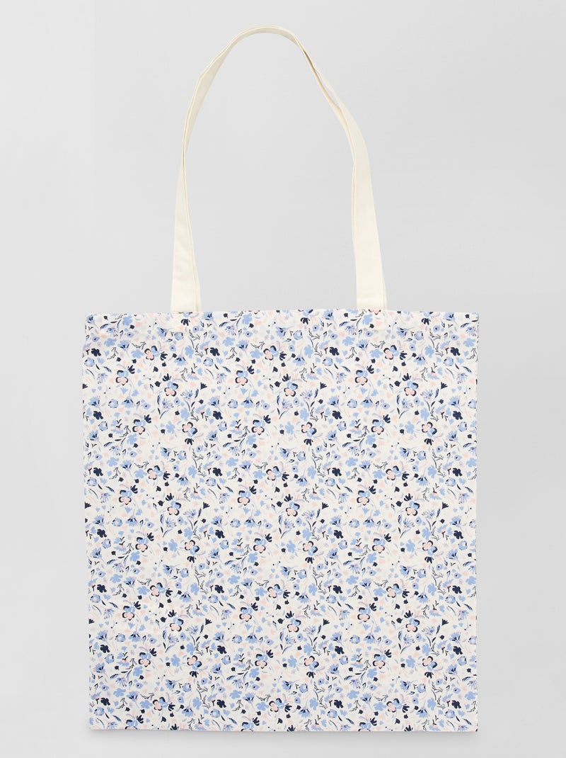 Tote bag imprimé imprimé fleur - Kiabi