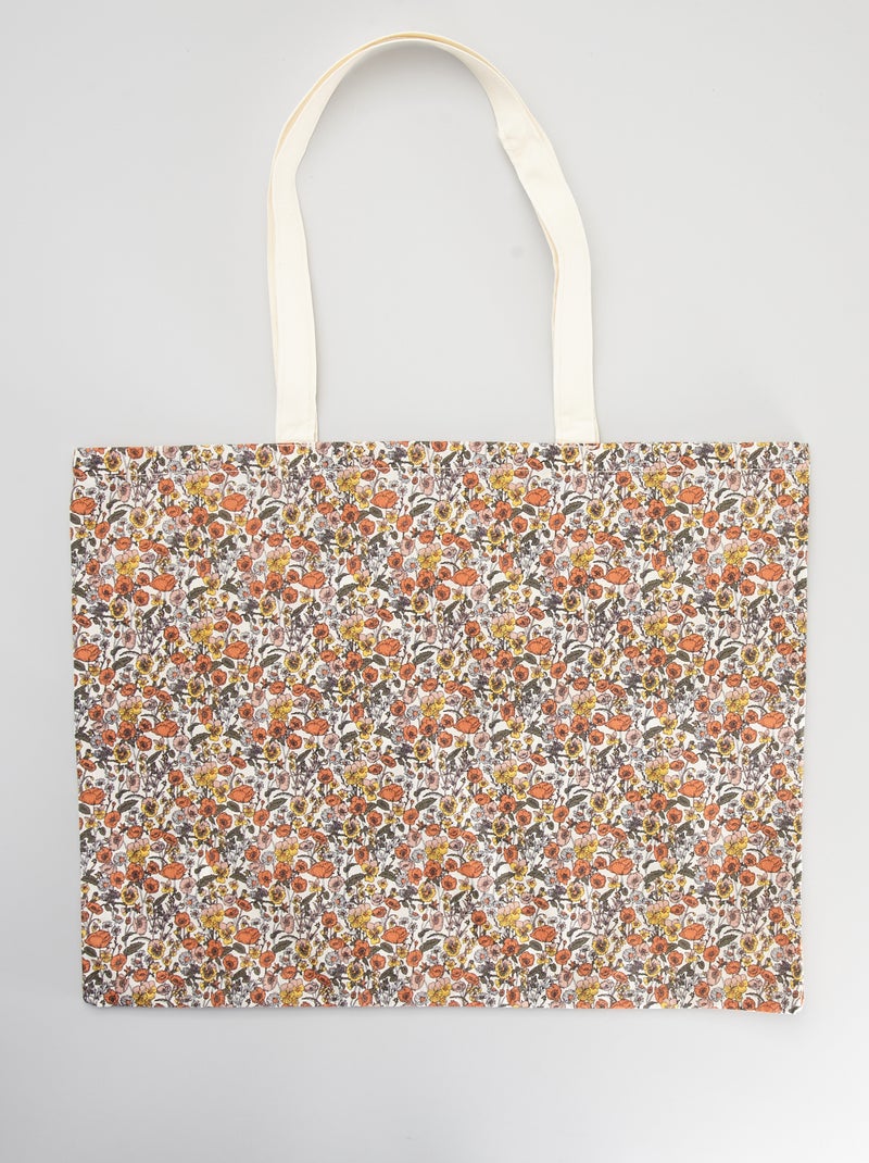 Tote-bag imprimé imprimé fleurs - Kiabi