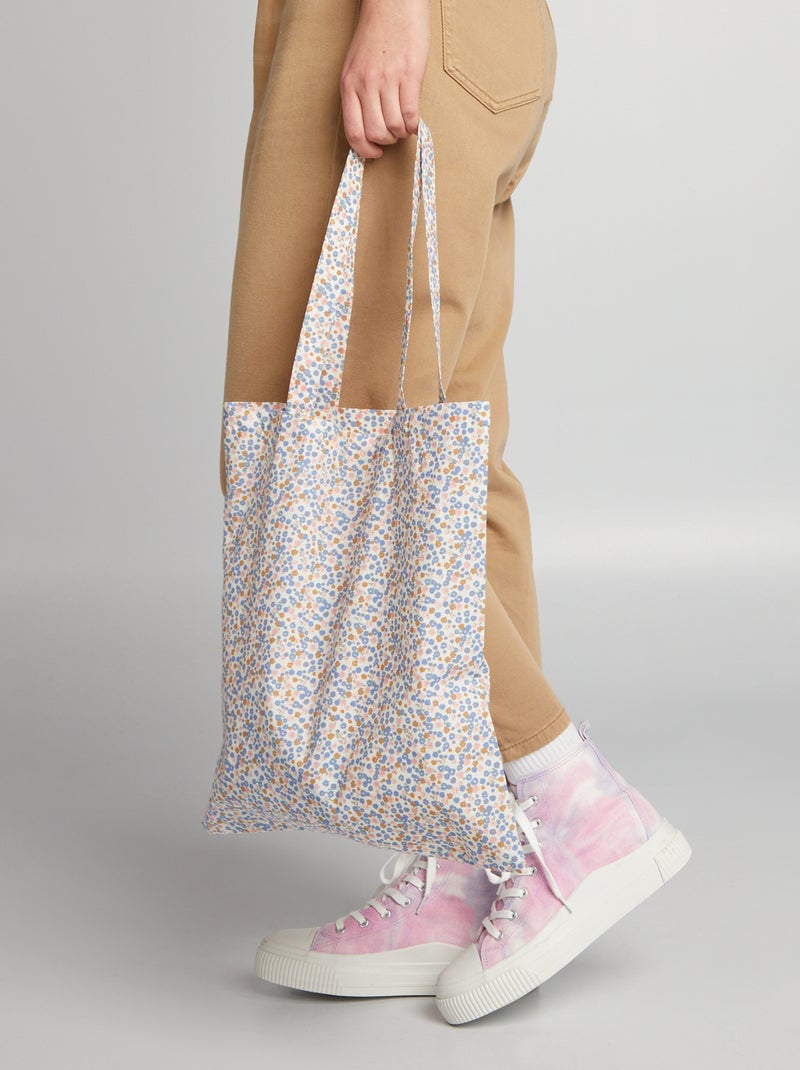 Tote bag imprimé Imprimé floral - Kiabi