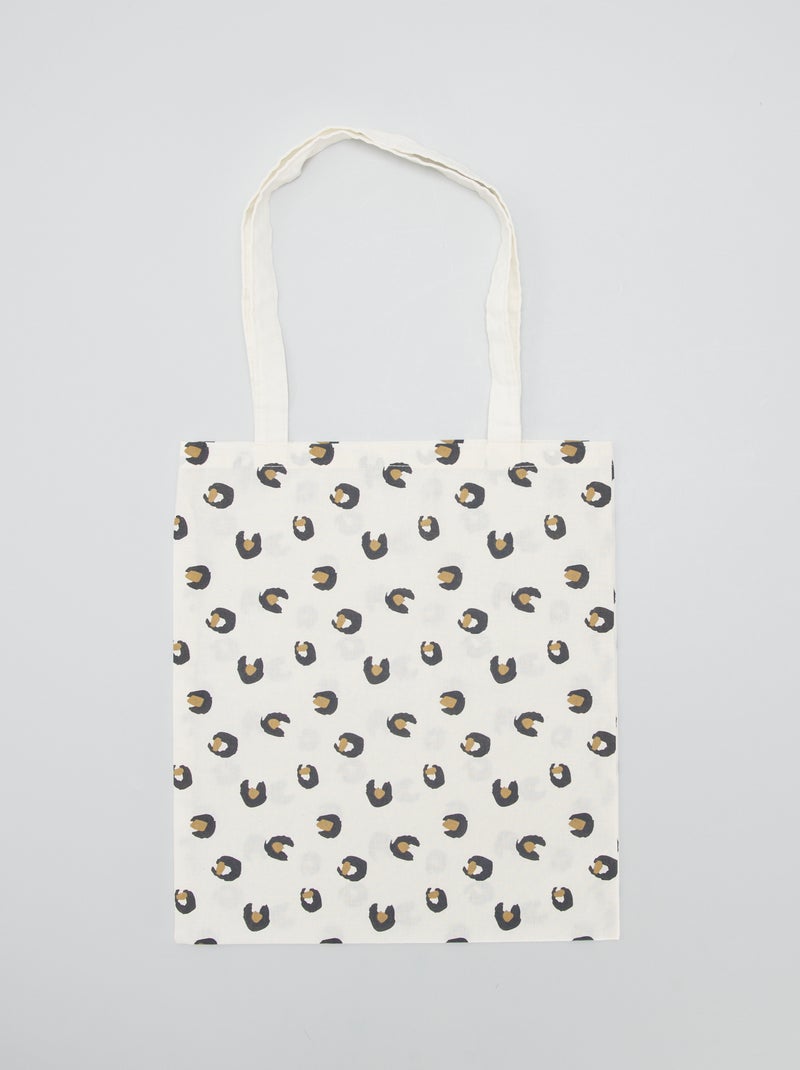 Tote bag imprimé léopard Léopard - Kiabi