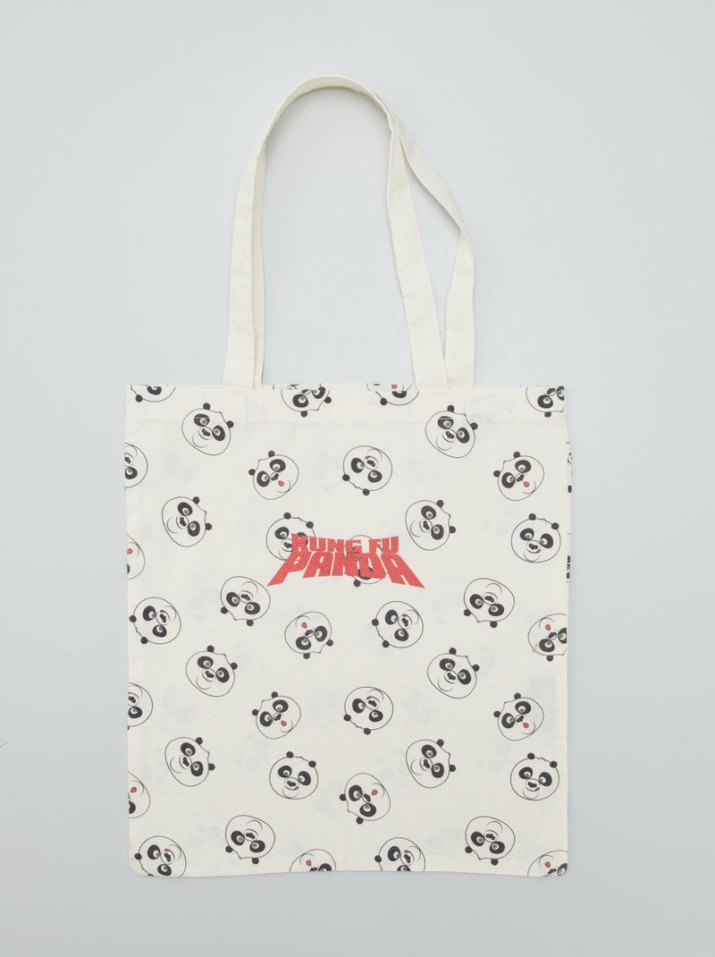 Tote bag 'Kung Fu Panda' Beige - Kiabi