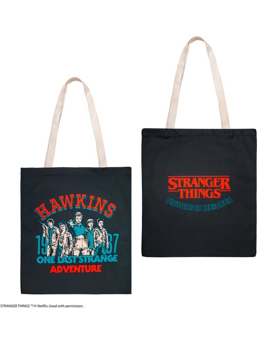 Tote bag la dernière aventure - stranger things - Kiabi