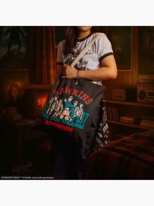 Tote bag la dernière aventure - stranger things - Kiabi