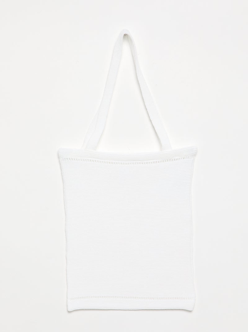 Tote bag 'La manufacture de layette' Blanc - Kiabi