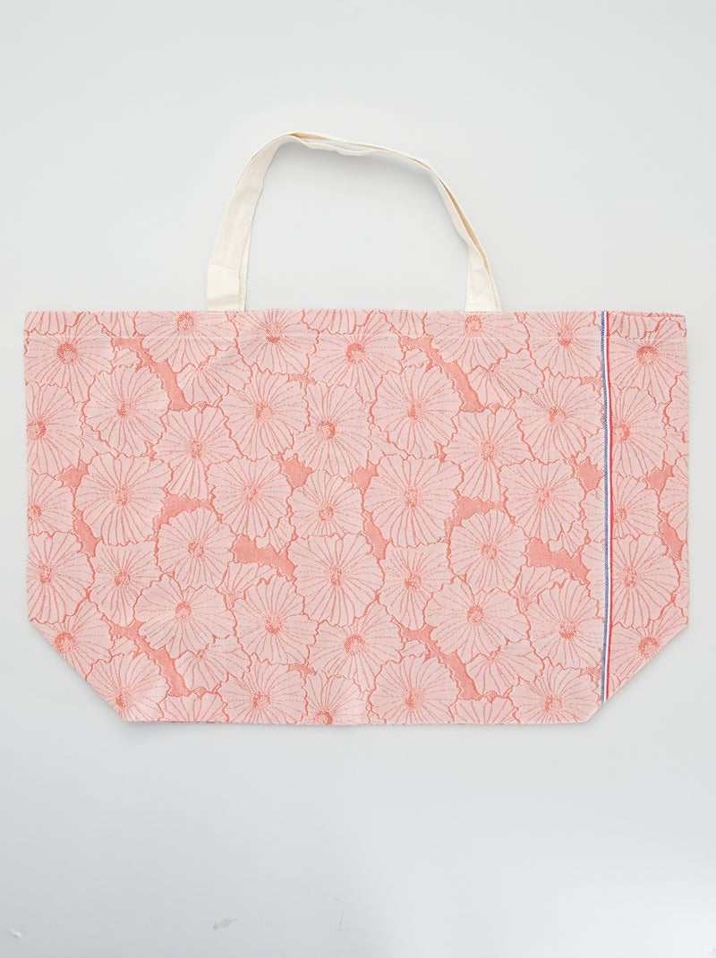 Tote bag 'Les Tissages de Charlieu' - Made in France orange rouille - Kiabi