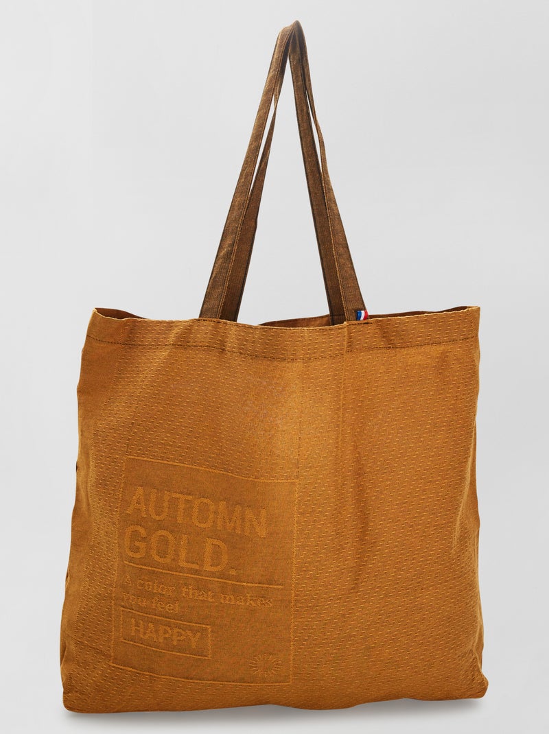 Tote bag made-in-France JAUNE - Kiabi