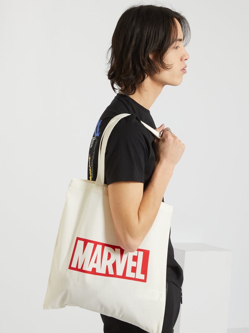 Tote bag 'Marvel' de 'Disney' blanc - Kiabi