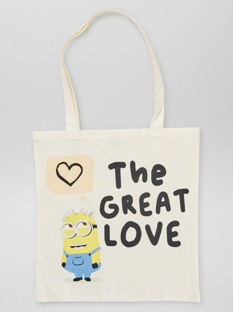 Tote-bag 'Minions' Beige - Kiabi