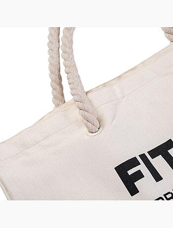 Tote bag motif/style tressé - fitanu