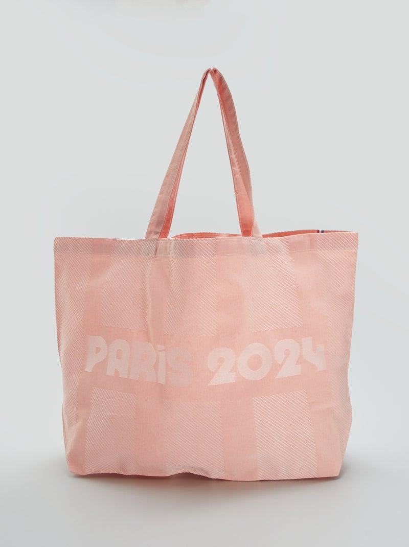 Tote bag 'Paris 2024' Rose - Kiabi