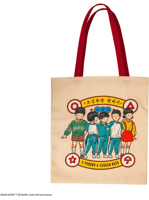 Tote Bag Récréation Coréenne Rétro - Squid Game - Kiabi Tote Bag Récréation Coréenne Rétro - Squid Game - Kiabi