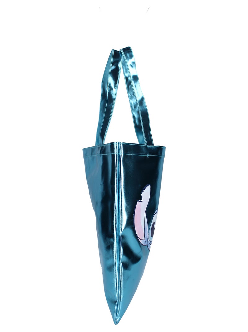 Tote bag 'Stitch' bleu - Kiabi