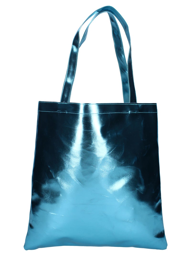 Tote bag 'Stitch' bleu - Kiabi