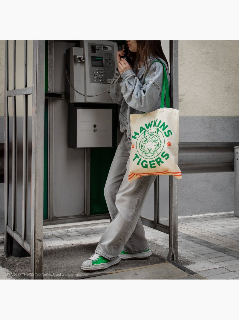 Tote Bag Tigres de Hawkins - Stranger Things Blanc - Kiabi