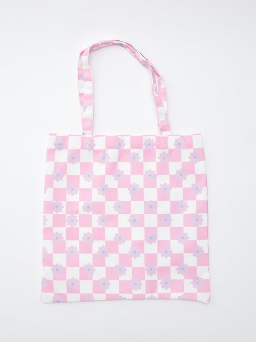 Tote bag vichy 'Stitch' 'Disney' - Kiabi