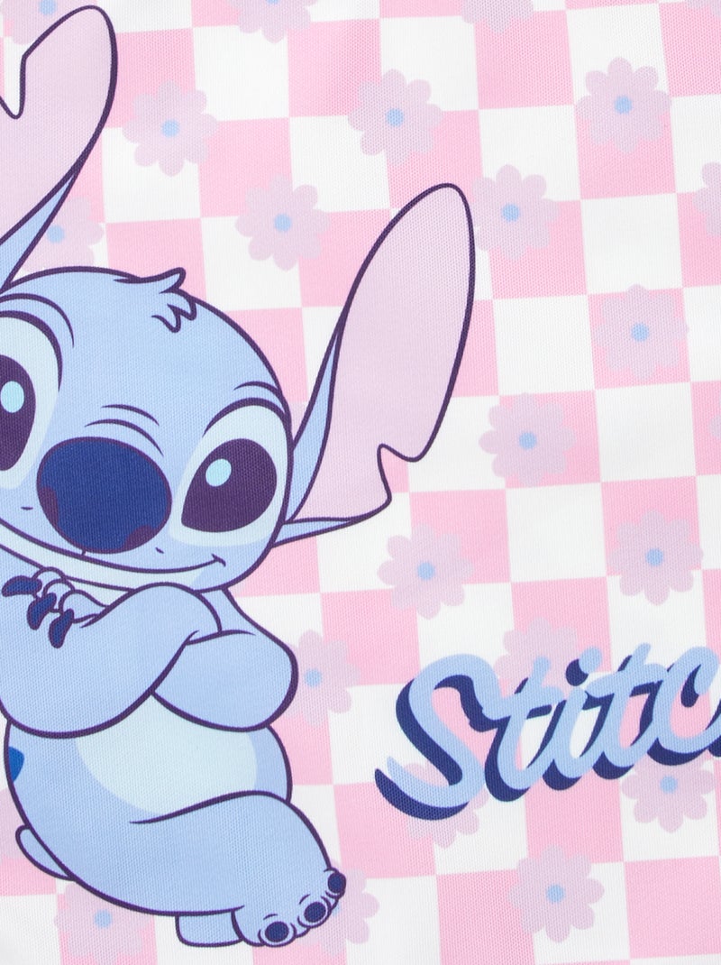 Tote bag vichy 'Stitch' 'Disney' ROSE - Kiabi