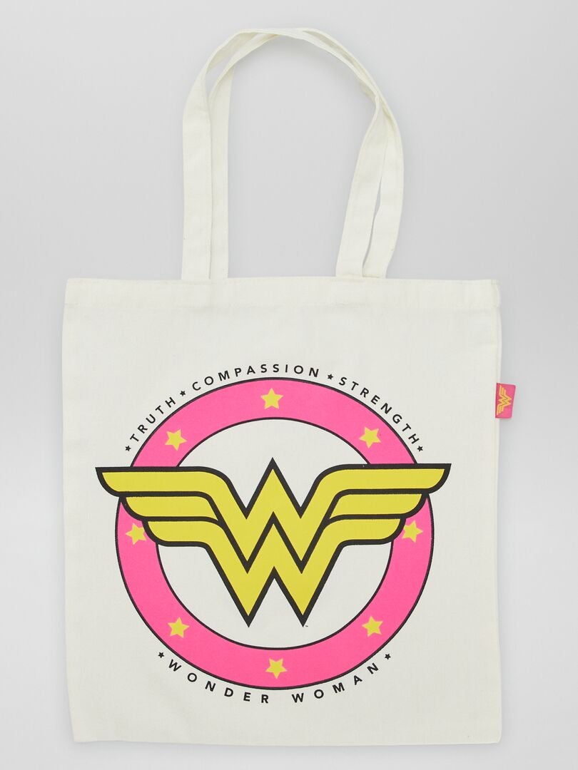 Tote bag 'Wonder Woman' Beige - Kiabi