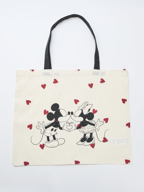 Tote bag XL en tissu 'Mickey' - Kiabi